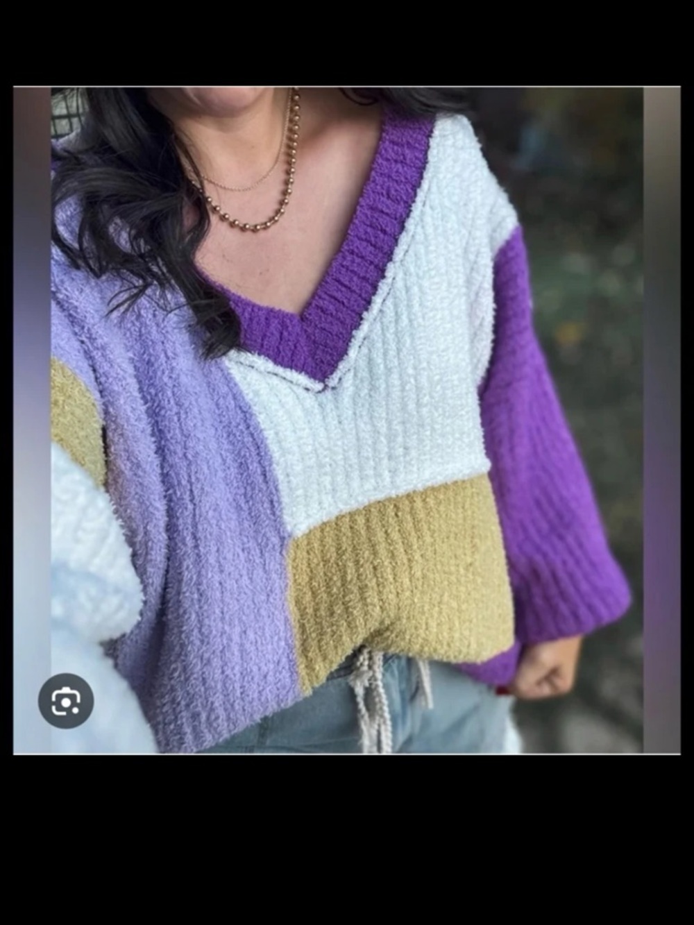 NWT POL Oversized color block sweater
 size Small fits up to a Large
